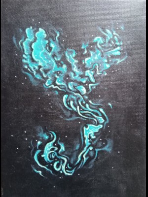 phoenix-acryliquesurtoile-24x18cm